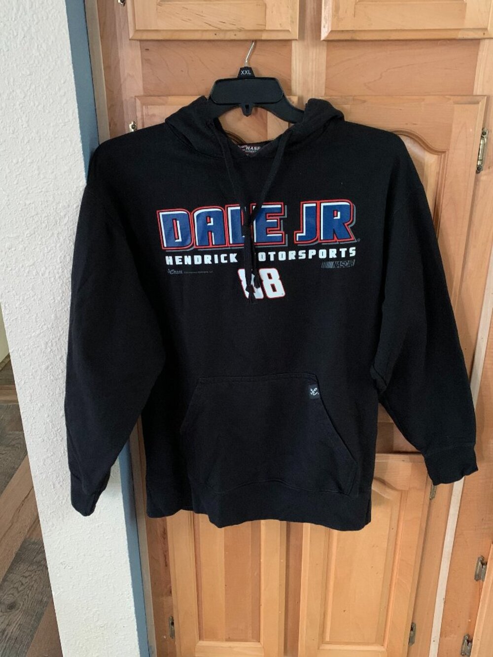 Chase Authentics Nascar Dale Jr Hoodie Sweatshirt Black ADULT Medium